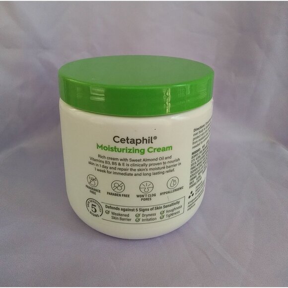 Cetaphil Moisturizing Cream Hydrates Repairs Skin Very Dry To Sensitive Skin - Picture 3 of 3